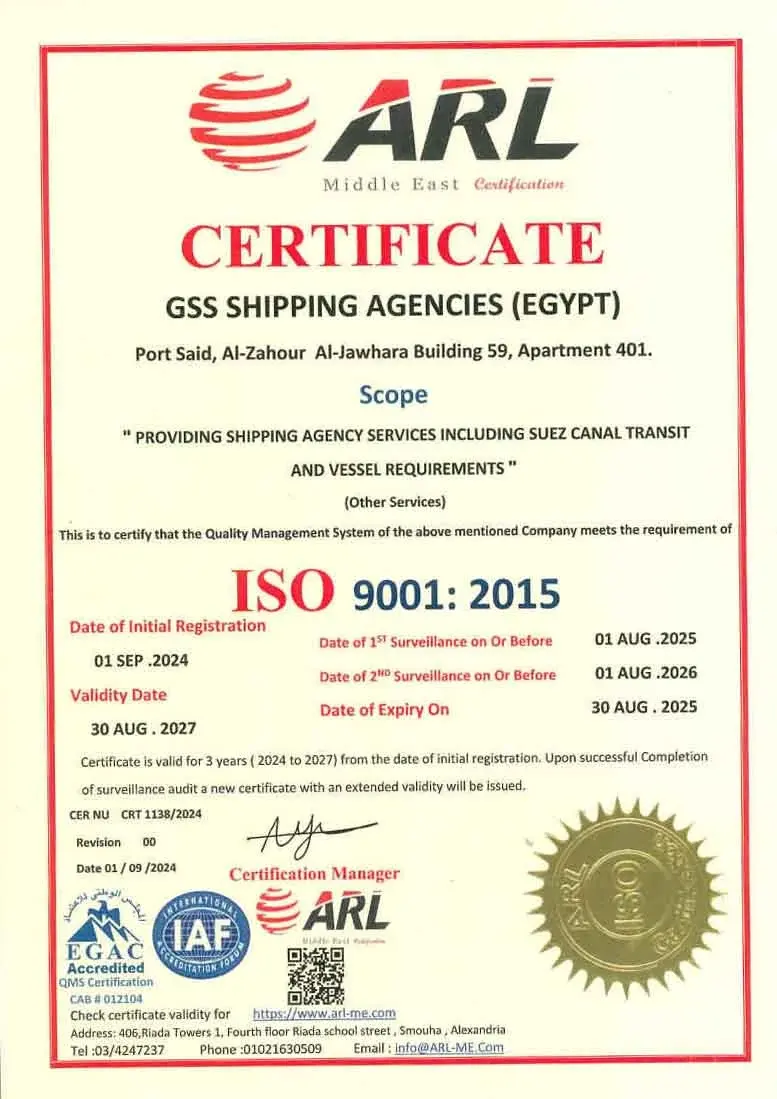 ISO 9001:2015 Certificate